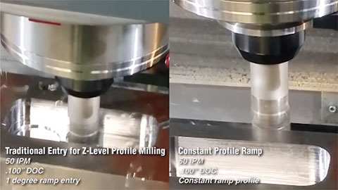 Constant Profile Ramping vs. Standard Z-Level Profiling