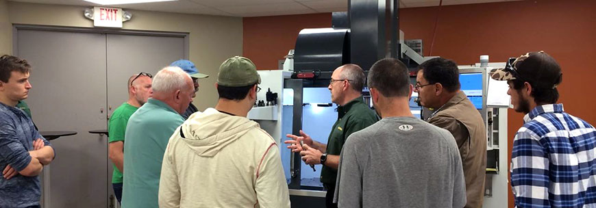 Technical milling training at Dapra's Midwest Tech Center