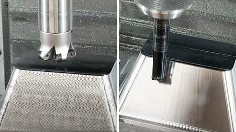 High-Feed Ramp with a Button Cutter, Plunge Finish with Bull Nose