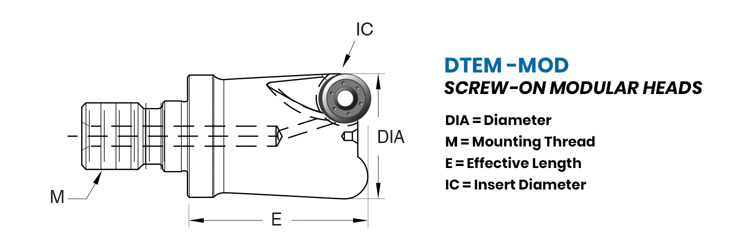 DTB Modular Head dimensions