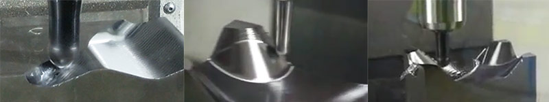 Ball Nose finish milling demo videos